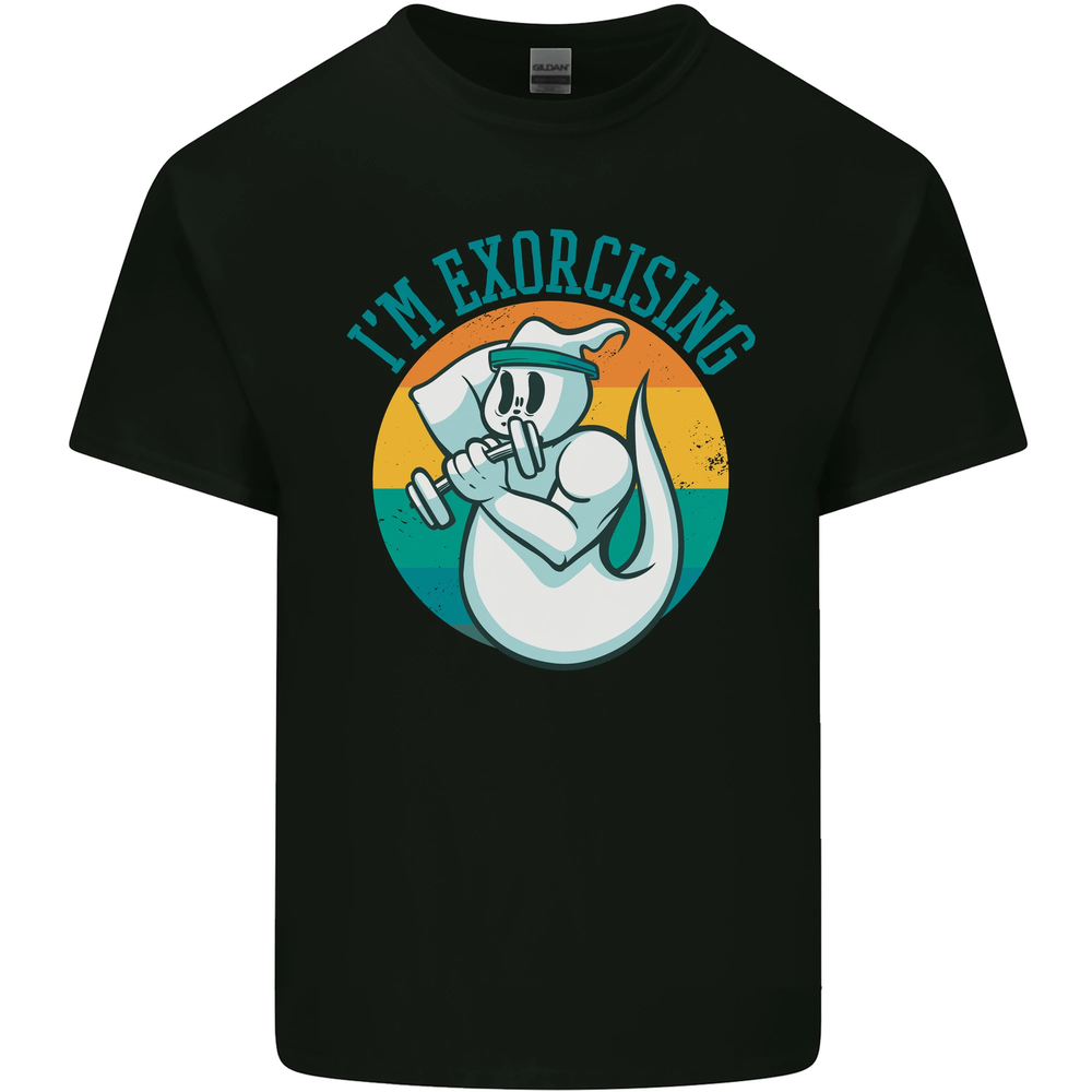 Im Exorcising Funny Halloween Gym Fitness Mens Cotton T-Shirt Tee Top