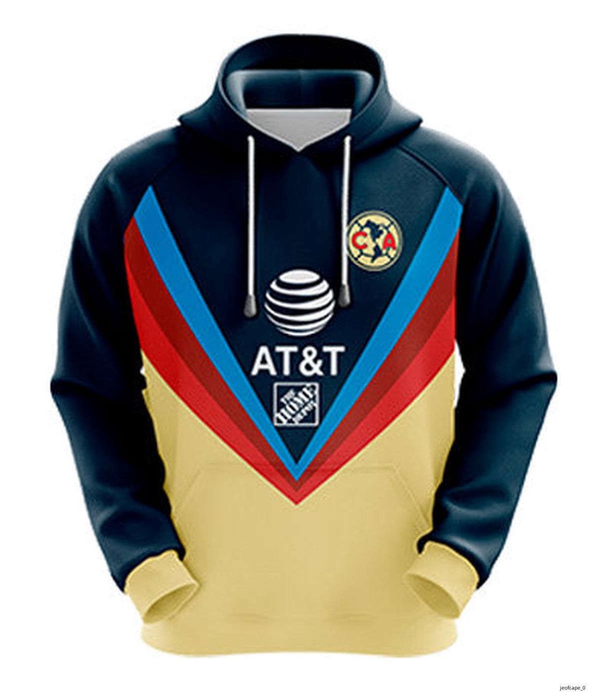 Personalized Liga MX America Hoodie Pullover Hooded Gift Fan 014