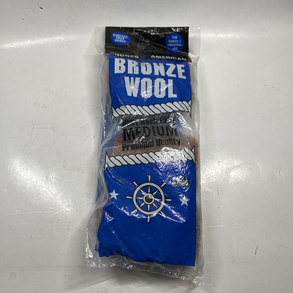 Homax Rhodes American 3 Grade Medium Steel Wool Pads, 3 Pads