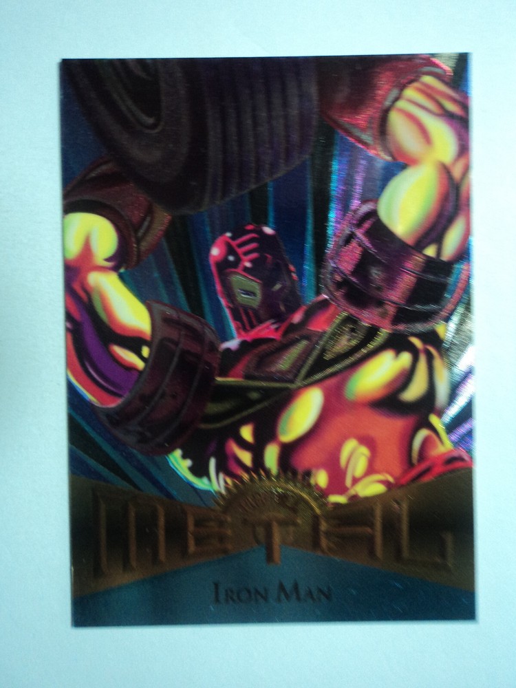 1995 MARVEL METAL - BASE CARD - # 23 IRON MAN