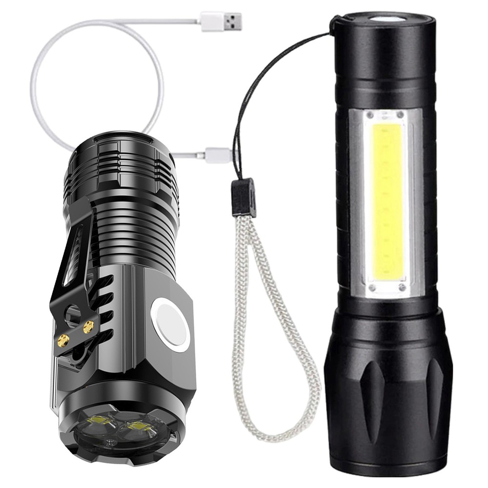 1000LM Super Bright LED Tactical Small Flashlight Rechargeable LED Work Light