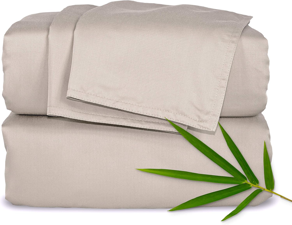 Split King Organic Bamboo Viscose Bed Sheets