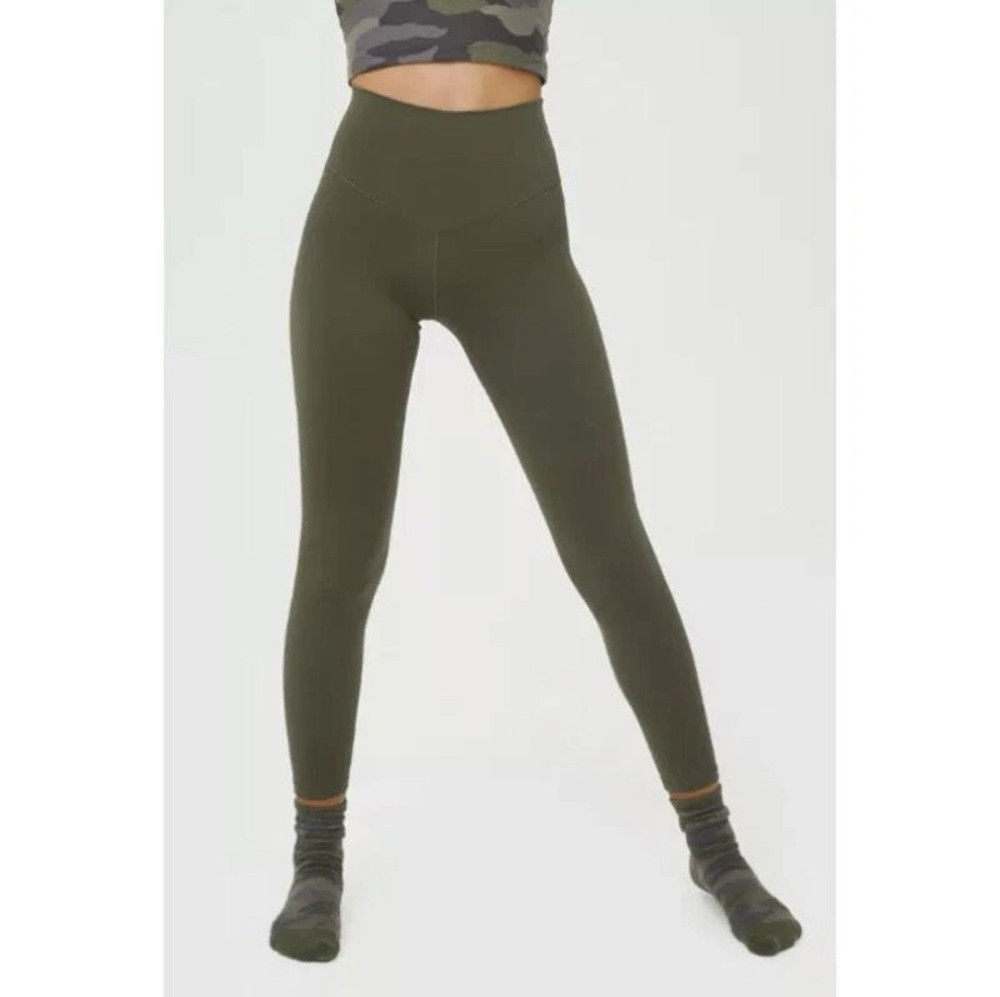 Aerie Offline 7/8 Hi-Rise Green Workout Yoga Leggings for Women Size L