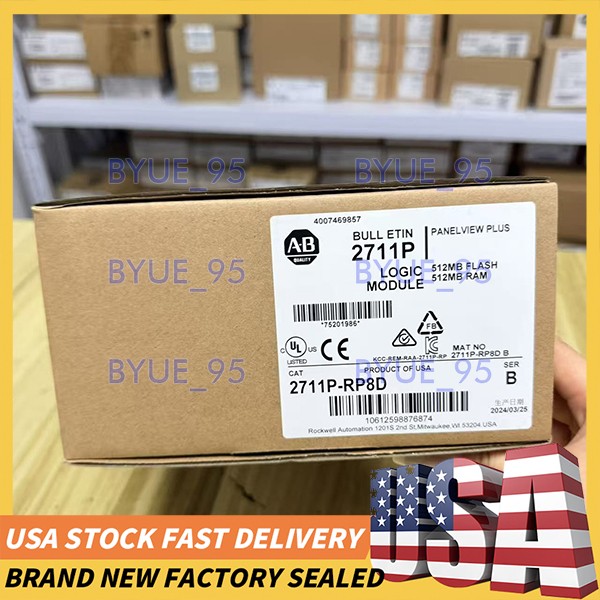 New Allen‑Bradley 2711P-RP8D PanelView Plus 6 Logic Module