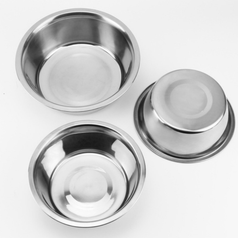 Stainless Steel Pet Food Bowls | Dog Cat Feeding Dish Grain Water Bowl