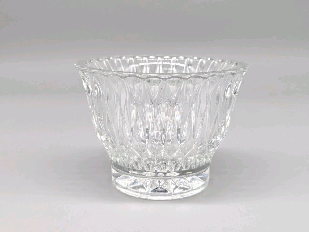 Libbey Glass Company LRS45 Vintage Clear Open Top Sugar Bowl Dish 2.75” Tall