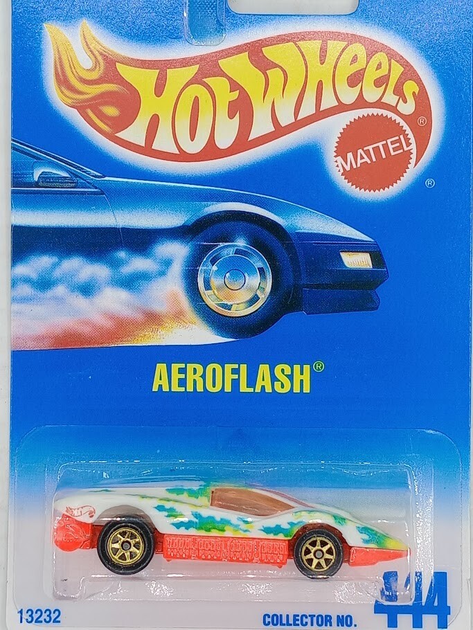 1991 Hot Wheels Collector #444 Aeroflash with Gold 7 Spoke Wheels