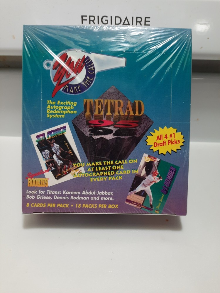 1995 Tetrad Signature Rookies factory sealed box 4 sports