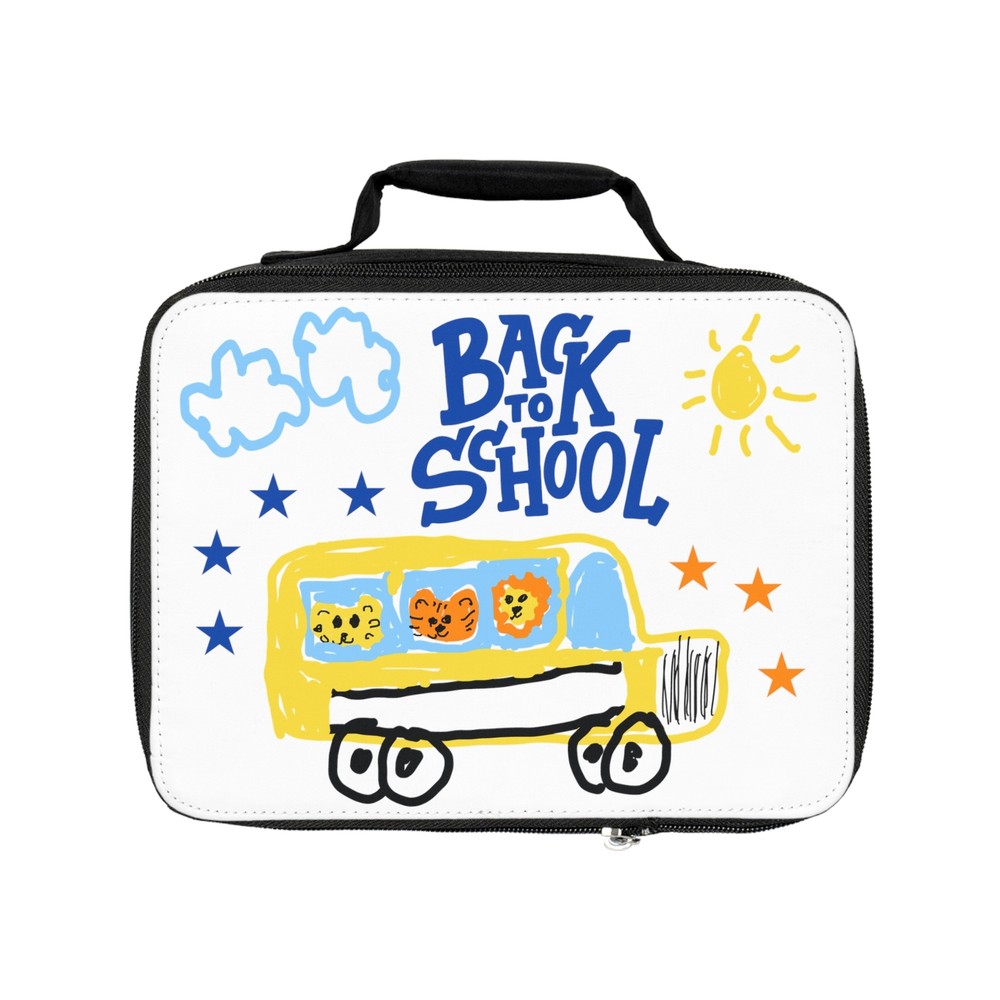 Back to school Lunch Bag, gift for kids, kids lunch bag, lunch bag, lunch tote-image