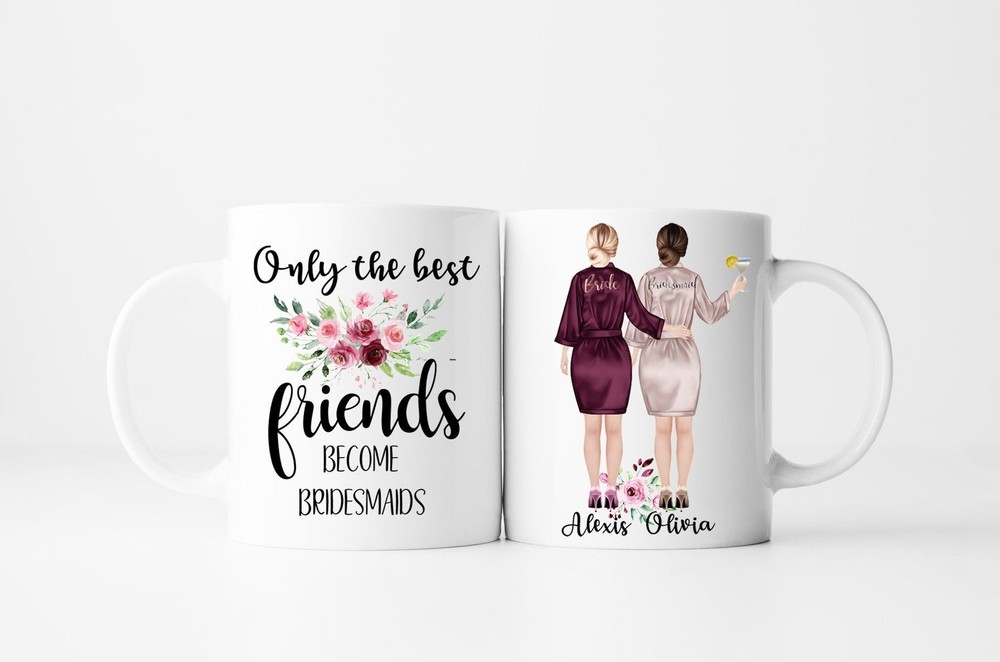 Bridesmaid Mug Maid Of Honor Mug Personalized Maid Of Honor Proposal Mug Bridal