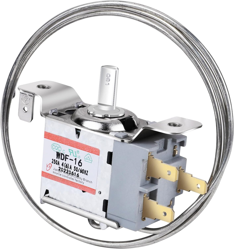 Mini Fridge Thermostat, 3 Pin WDF-16 Universal Freezer Refrigerator Thermostat