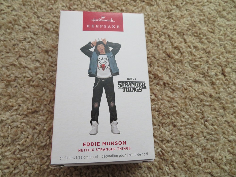2024 Stranger Things Eddie Munson Keepsake Ornament IOB QXI7751