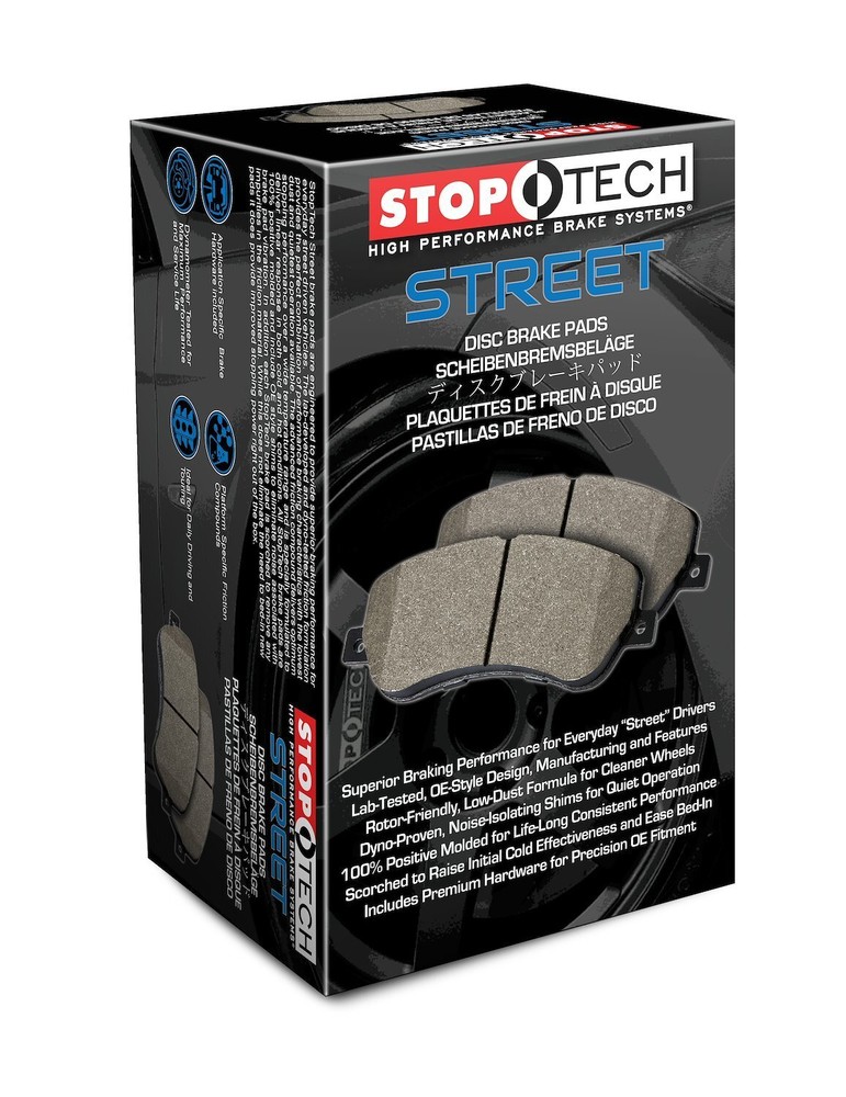 StopTech 308-00450 Street Brake Pads See Vehicle Fitment Tab for Application Inf