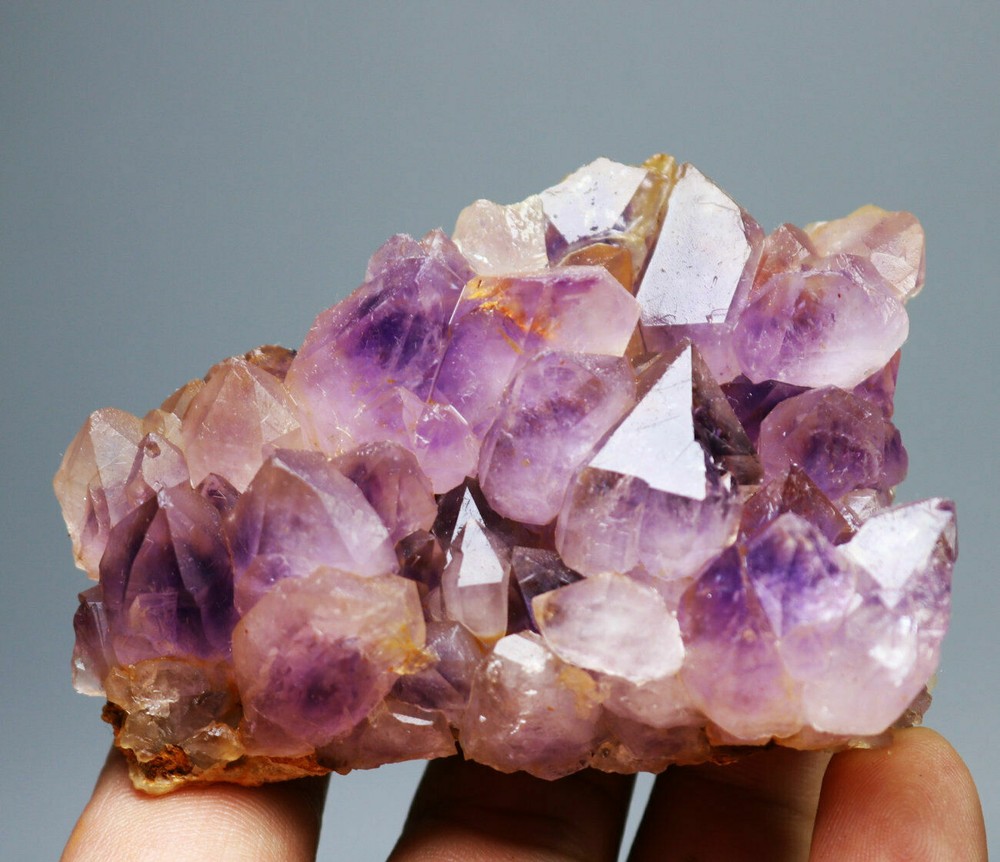 Natural Skeletal Amethyst QUARTZ Crystal Cluster Point Mineral Specimen 182g