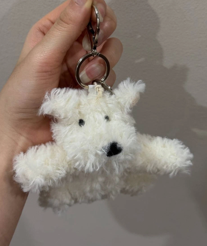 SALE NWT Jellycat Munro Scottie Dog Bag Charm Plush Keychain RARE Best Gift