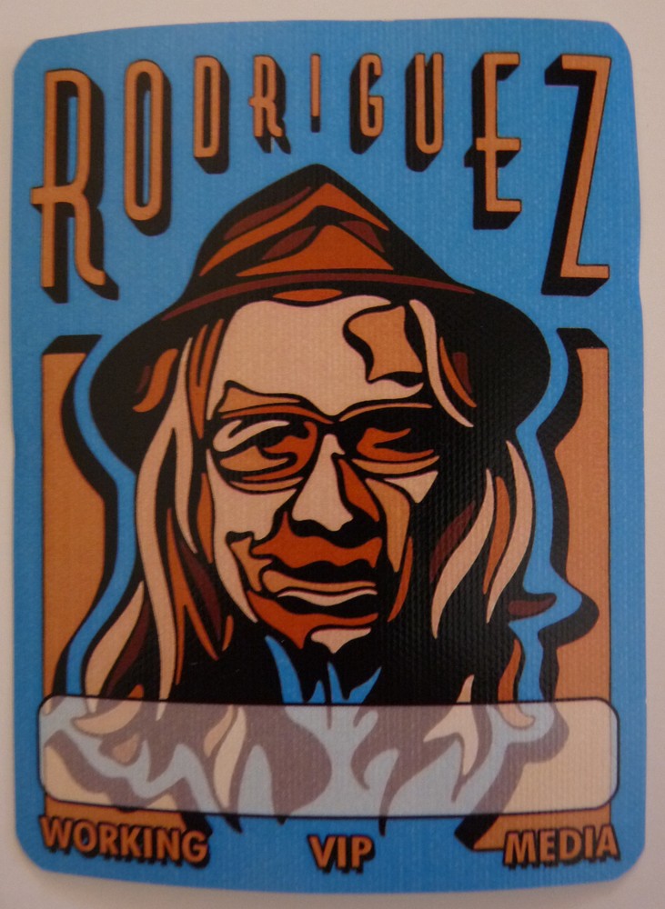 Sixto Rodriguez Sugarman Blue Backstage Concert Tour Working Pass #2 D4
