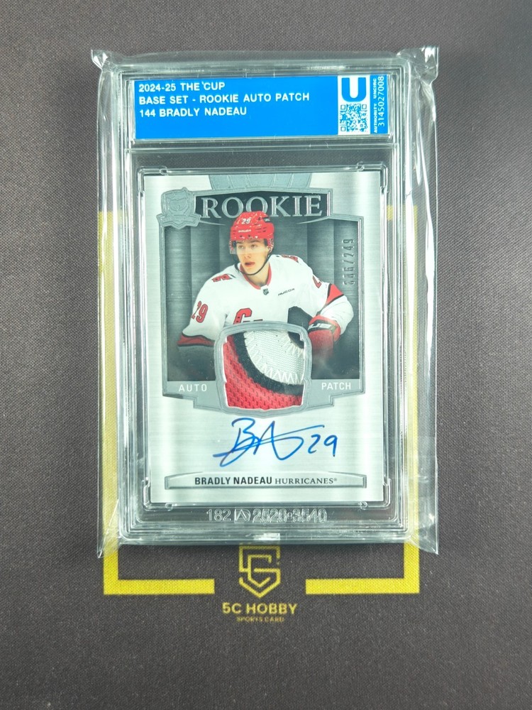 2024-25 The Cup Rookie Auto Patch 86/249 Bradly Nadeau FCLN