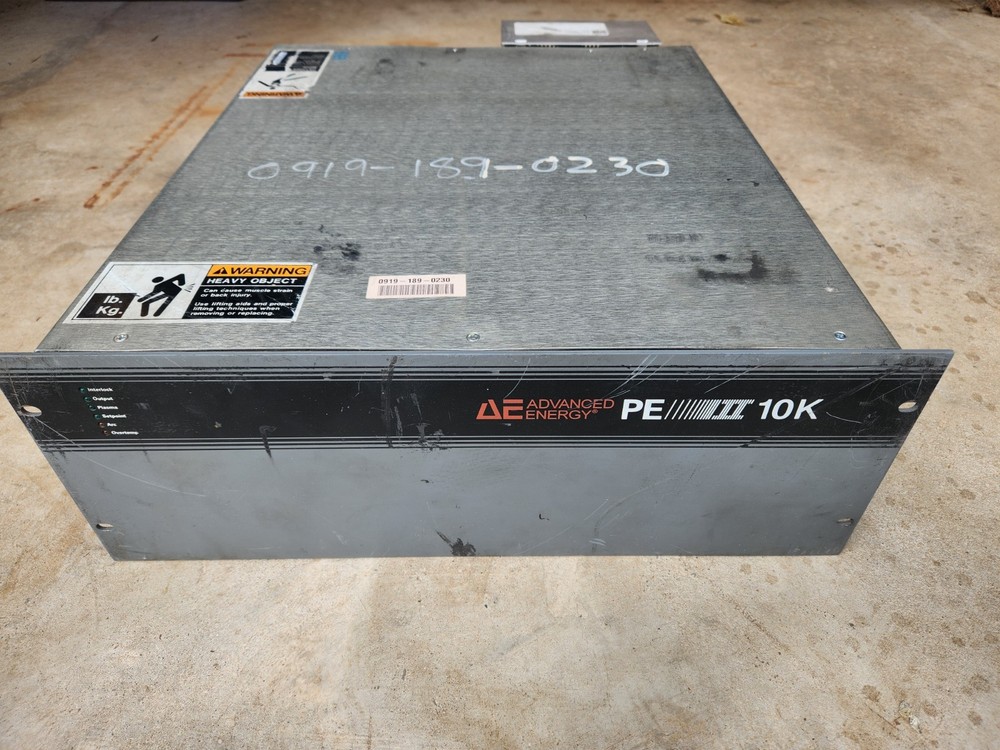 Advanced Energy PE II 10K Low Frequency Power Supply  M/N 3157600-003 ~ UNTESTED