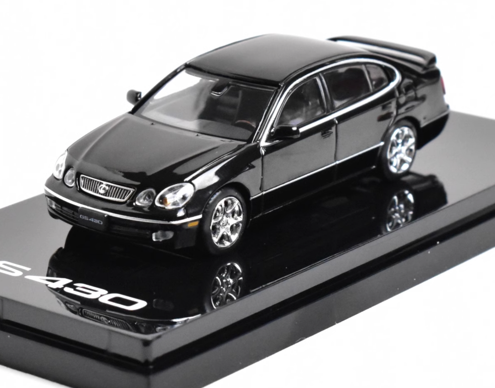 BN Hobby Japan 1:64 Black GS430 Sedan Sports Model Diecast Metal Car