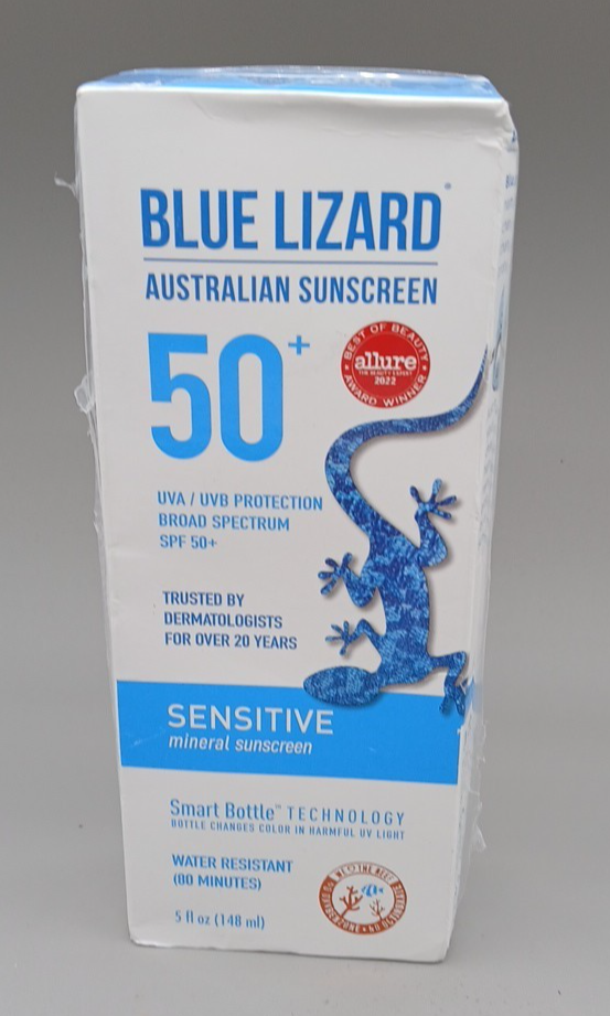 Blue Lizard Australian Sunscreen 50+ Water Resistant 5 fl oz NEW Damaged Box