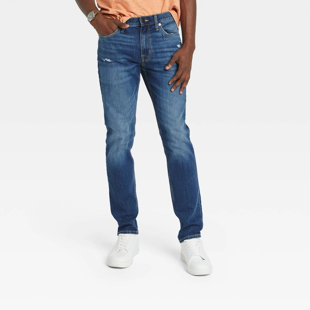 Goodfellow & Co Men's Skinny Fit Blue Denim Jeans 42x32