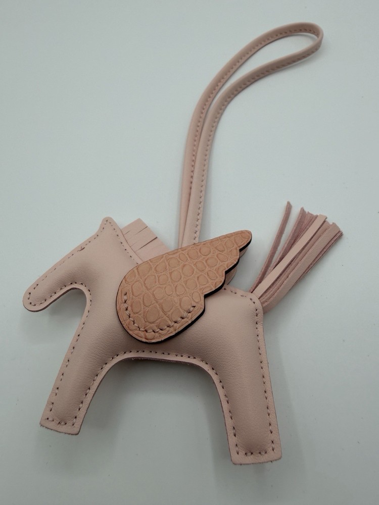 Hermes Pegasus Bag Charm Pink Luxury Bag Accessory Gift Lightweight