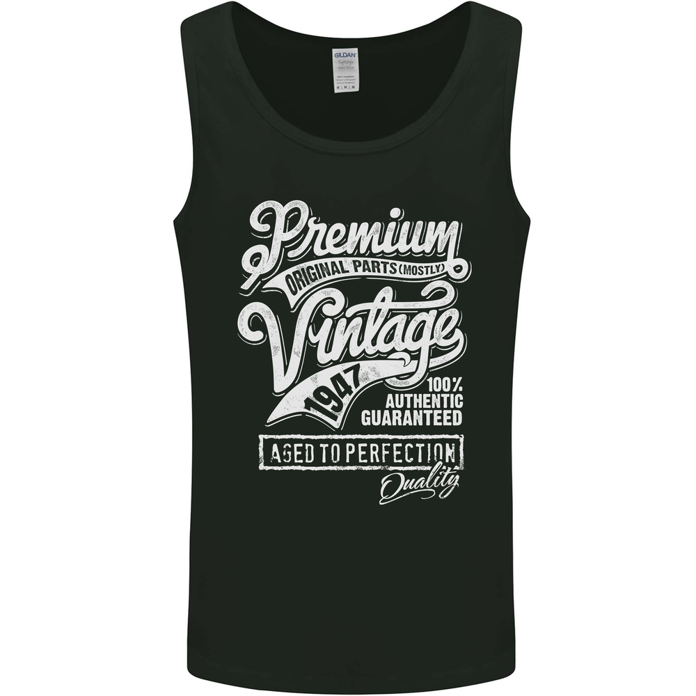 Aged to Perfection Vintage 78th Birthday 1947 Mens Vest Tank Top