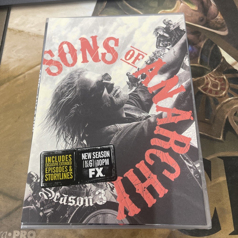 Sons of Anarchy ~ Complete ~ 3rd Third Season 3 Three ~ BRAND NEW 4-DISC DVD SET