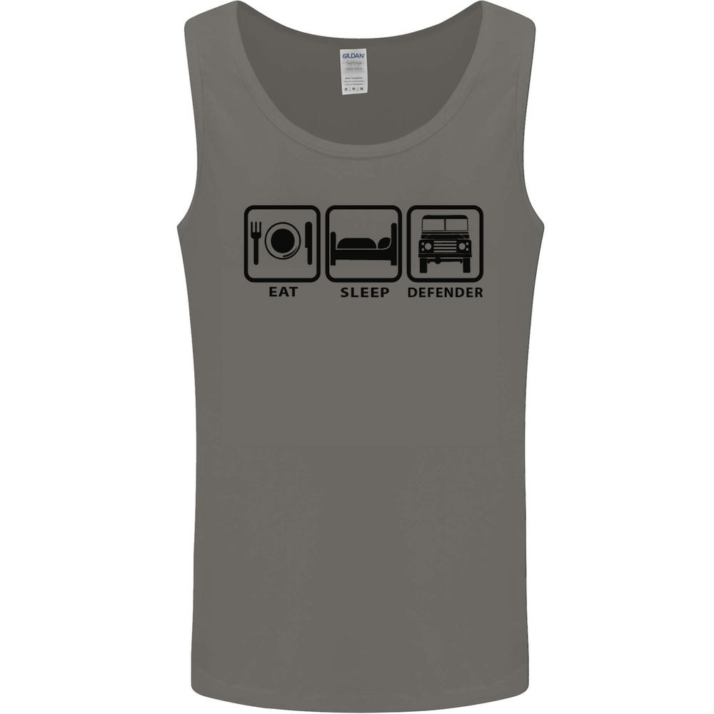 Eat Sleep 4X4 Off Road Roading Car Mens Vest Tank Top