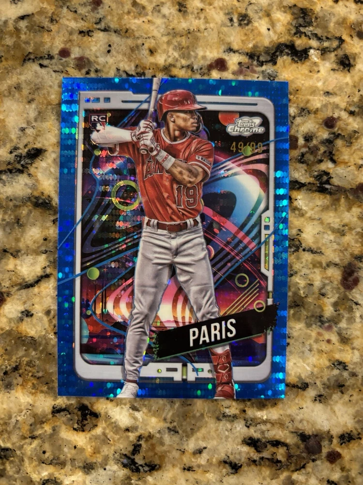 2024 Topps Cosmic Chrome - Blue Moon Refractor #159 Kyren Paris /99 (RC)