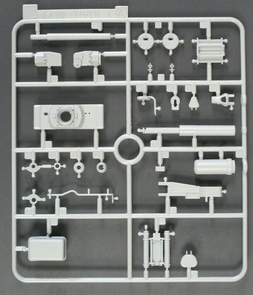 Cyber Hobby 1/35 Scale Tiger I Mid Command Parts Tree A from Kit No. 6660