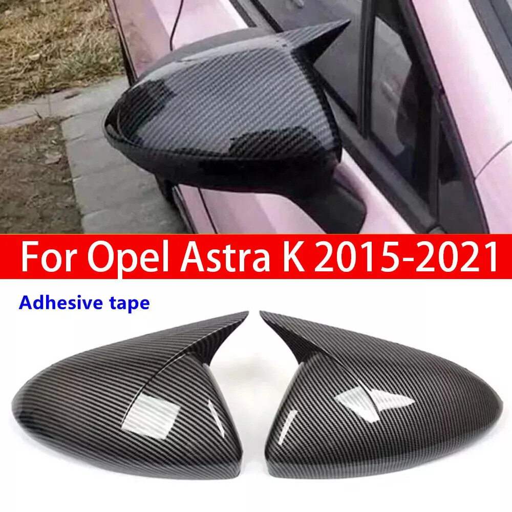 For Opel Astra K 2015-2021 Rearview Side Mirror Cover Wing Cap Trim Add on