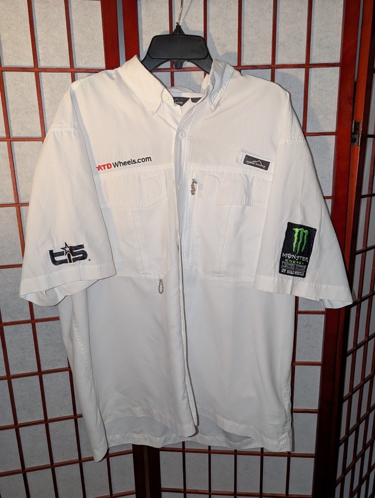 Monsters Energy Eddie Bauer XL Button Shirt ATD TIS Offroad Wheels