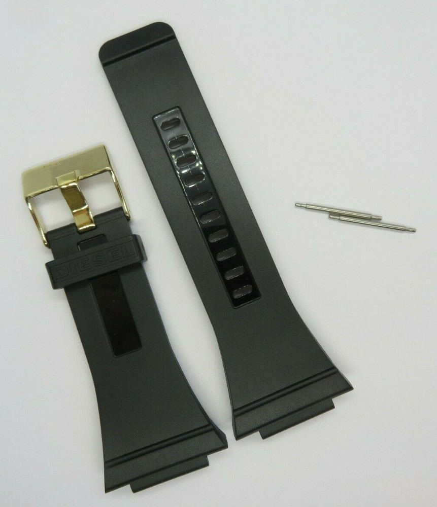 Diesel Original Replacement Band Silicon DZ7135 Watch Strap Black 23 mm