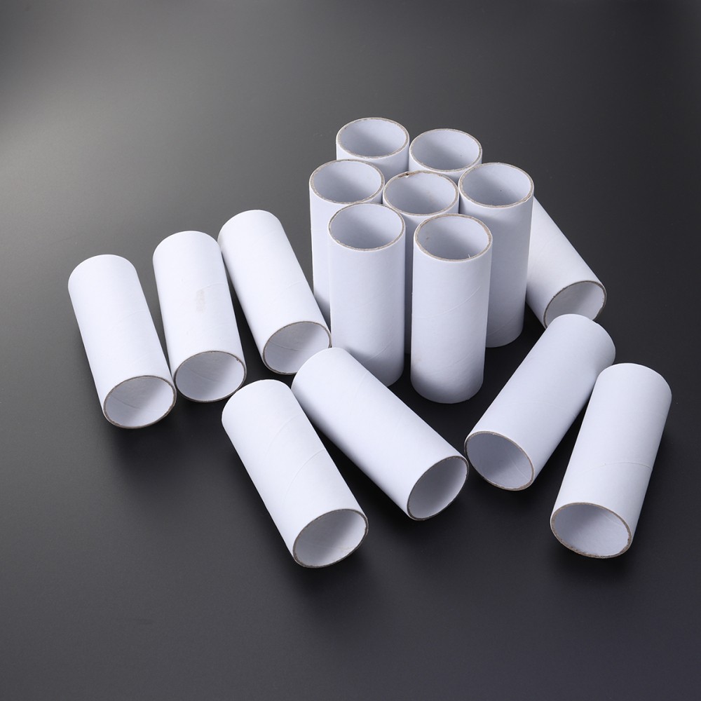 15 White Cardboard Tubes for DIY Crafts & Creative Projects