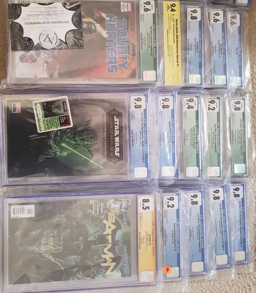 Comic Book Collection With 63 Graded comic books