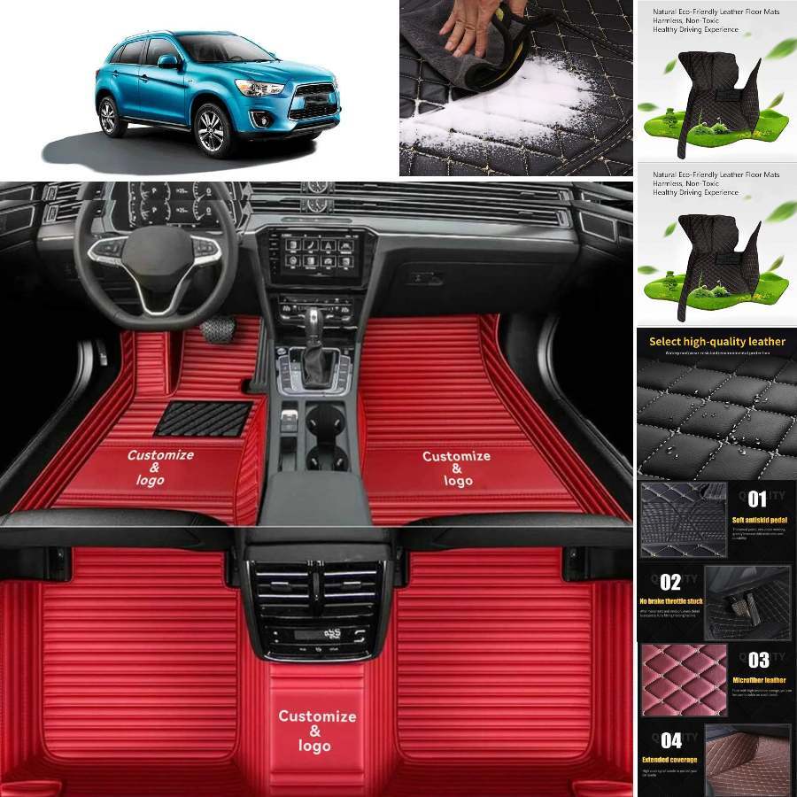 For Mitsubishi ASX/RVR Car Floor Mats Custom All Weather Protection Floor Liners
