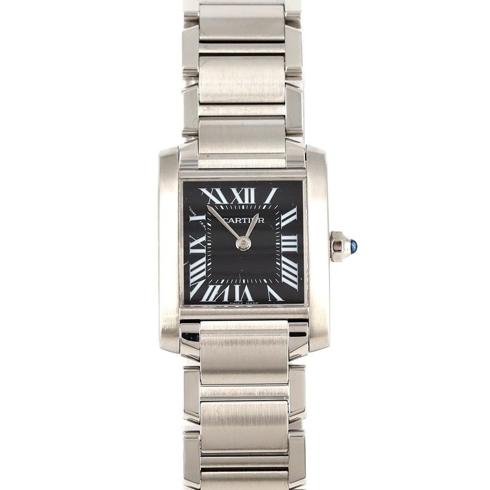 Cartier Tank Francaise SM W51026Q3 Stainless Steel Quartz Watch Ref 2700040051069