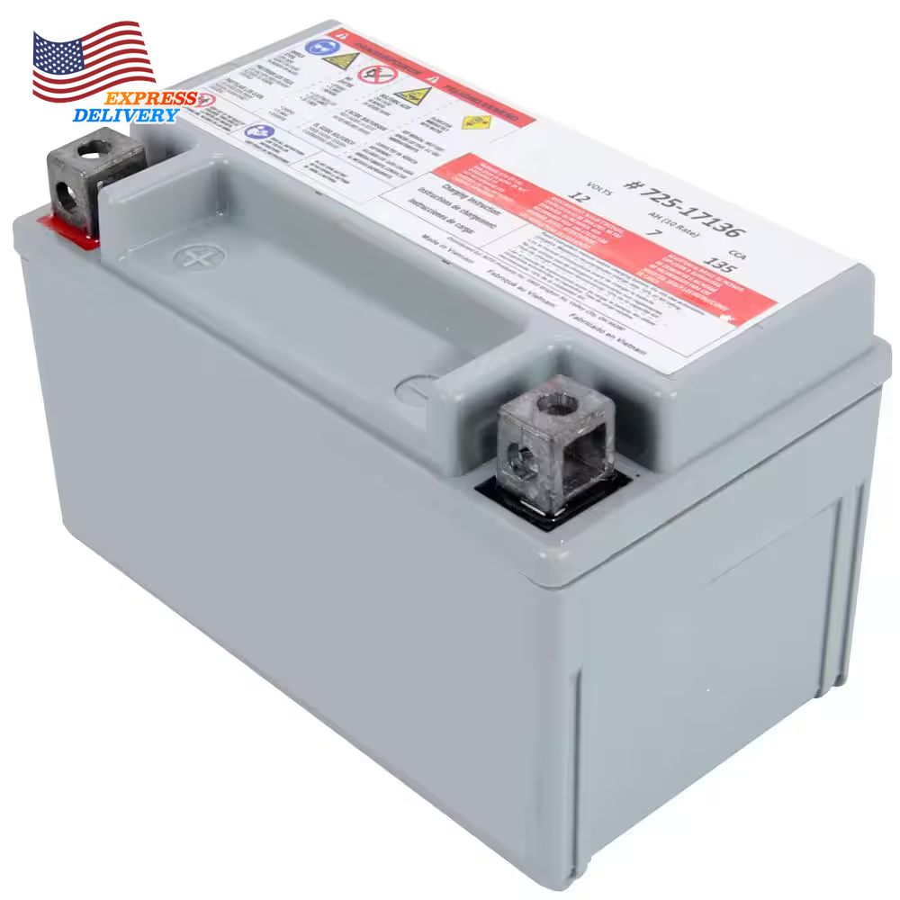 12V 7Ah 135CCA AGM Sealed Lawn Mower Replacement Battery