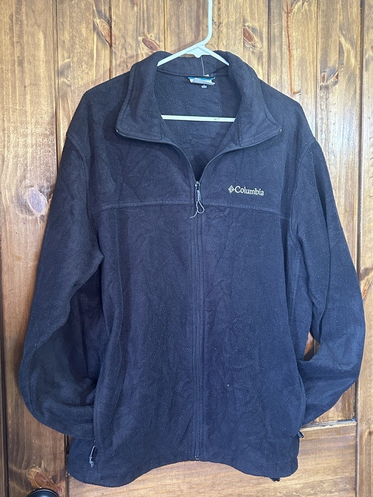 Columbia Men's Black XL Zip-Up Fleece Jacket