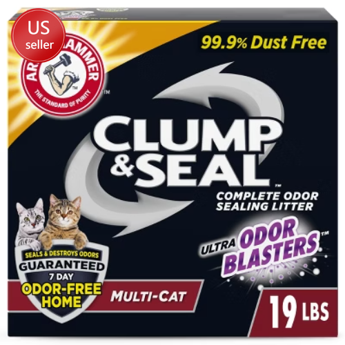 Arm & Hammer Clump & Seal Multi-Cat Clumping Litter for Odor Control