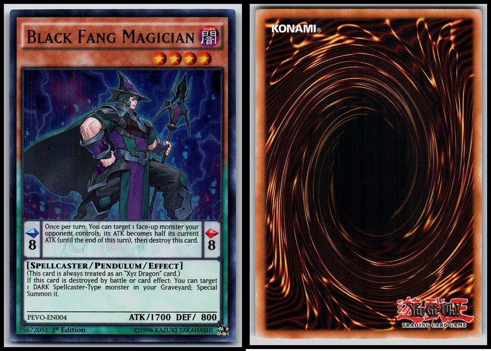 BLACK FANG MAGICIAN PEVO-EN004 1st Edition Yu-Gi-Oh Rare Card