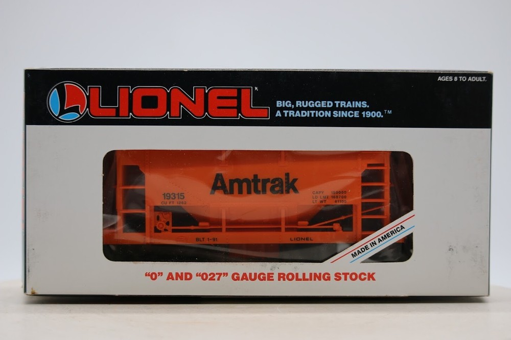 Lionel 6-19315 Amtrak Orange Ore Car New Old Stock NOS