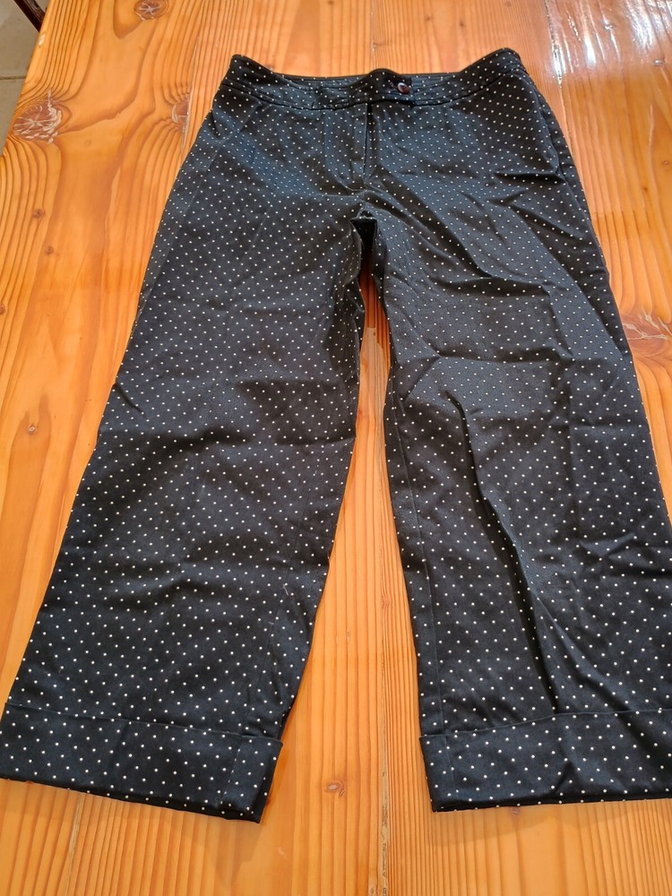 Women's Charter Club Petite Full Length Katherine Fit Cropped Blue Pants Size 8P