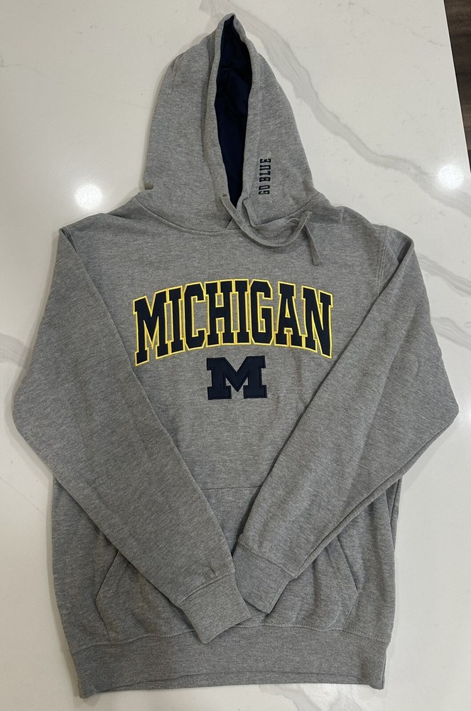 Sudadera Colosseum Michigan Wolverines para hombre con capucha mediana nueva sin etiquetas (dd 51)