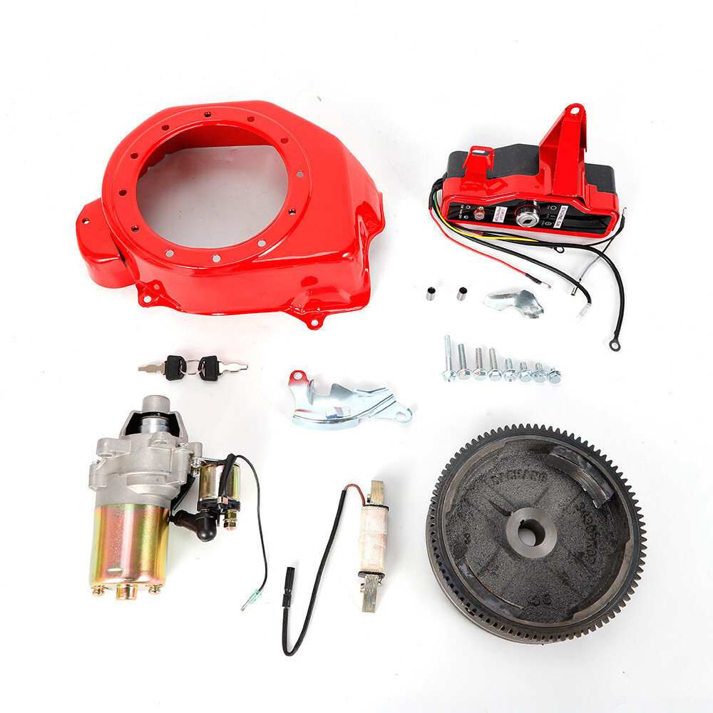 Electric Start Kit Starter Flywheel Switch For Honda GX160 GX200 6.5HP Engine