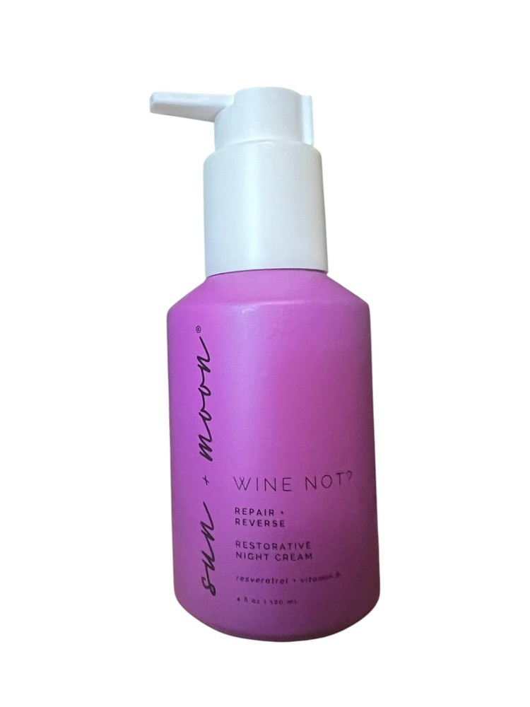Restore Skin Overnight with Sun + Moon Wine Not Repair Reverse Night Cream - New Formula