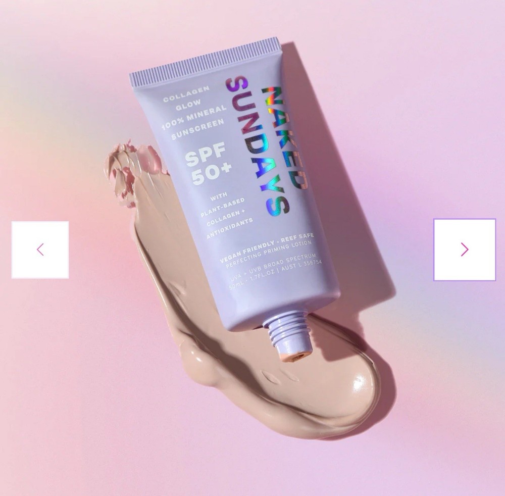 NEW SEALED Naked Sundays Collagen Glow 100% Mineral Sunscreen SPF 50 1.7oz