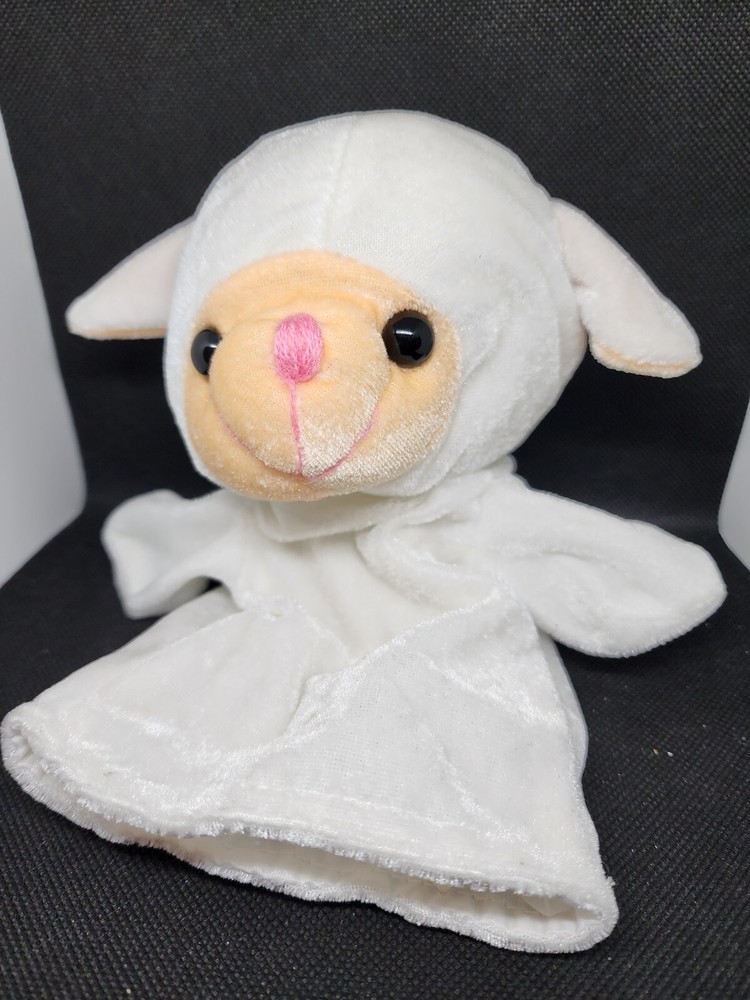 Goffa International Sheep Hand Puppet Farm Animal Plush 9”