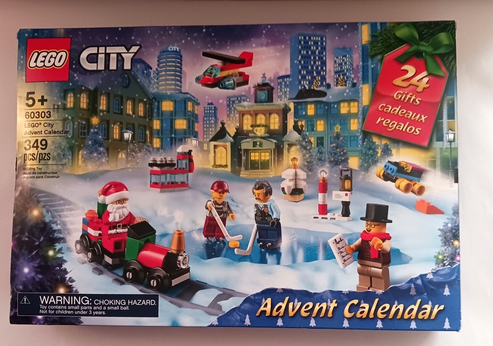 Lego City Advent Calendar 349 Pieces Christmas Santa Claus New in Box